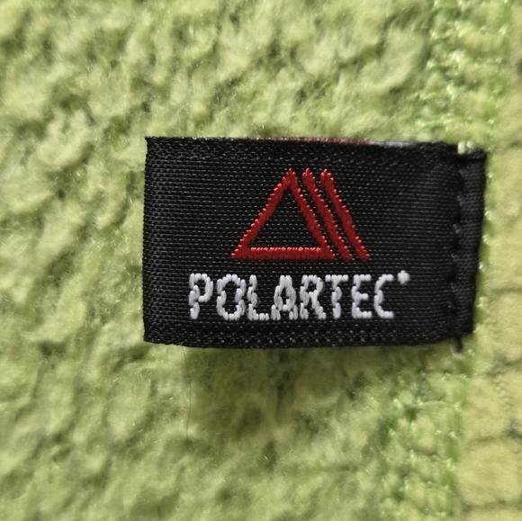 Patagonia Vintage Zippered Fleece Vest Dry Lime Green - Picture 4 of 4